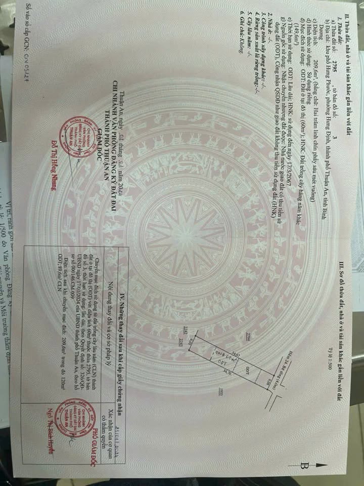 Đất Hưng Định Thuận An 210m² giá 3.15 tỷ - Đầu tư sinh lời ngay!