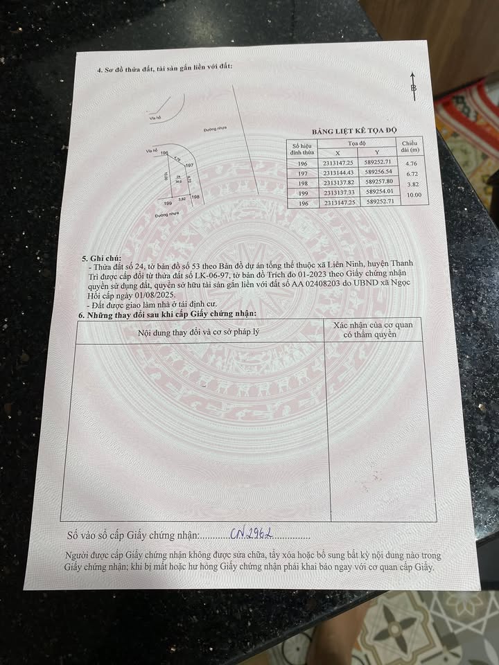 Đất lô góc 30m² tại Liên Ninh, Thanh Trì - Sổ đỏ chính chủ, giá thỏa thuận!