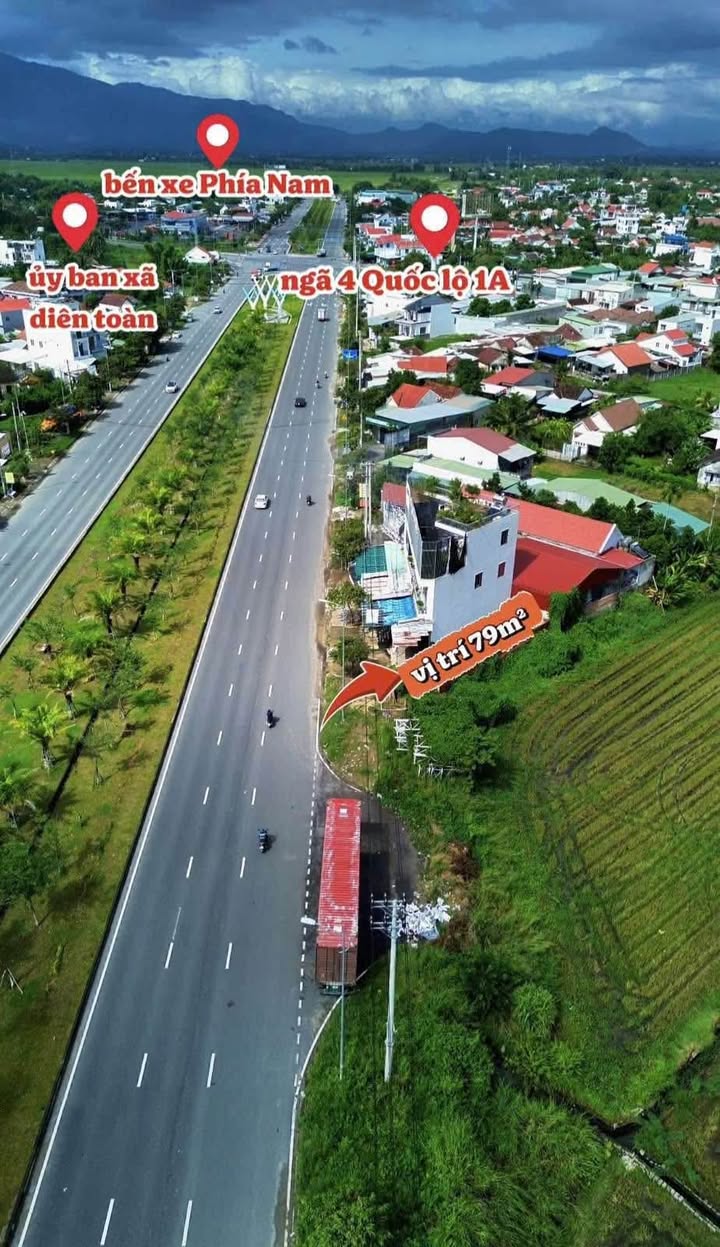 Đất thổ cư mặt đường Võ Nguyên Giáp, Diên Toàn 79m² - Đầu tư sinh lời ngay!