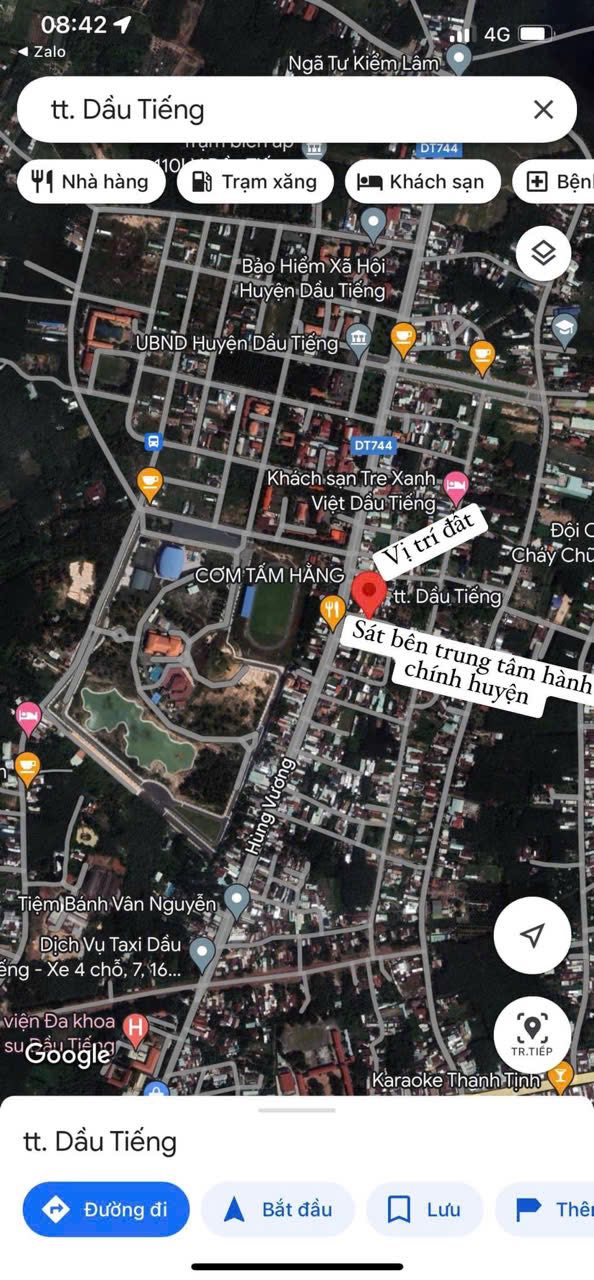 Đất nền Dầu Tiếng 125m² giá thỏa thuận - Vị trí đắc địa gần trung tâm hành chính!