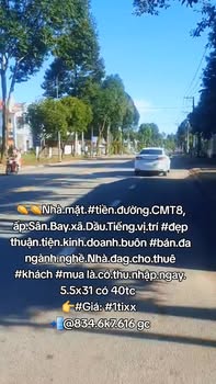 Nhà mặt tiền đường Cách Mạng Tháng 8, Dầu Tiếng 170.5m² giá 1 tỷ - Cơ hội kinh doanh tuyệt vời!