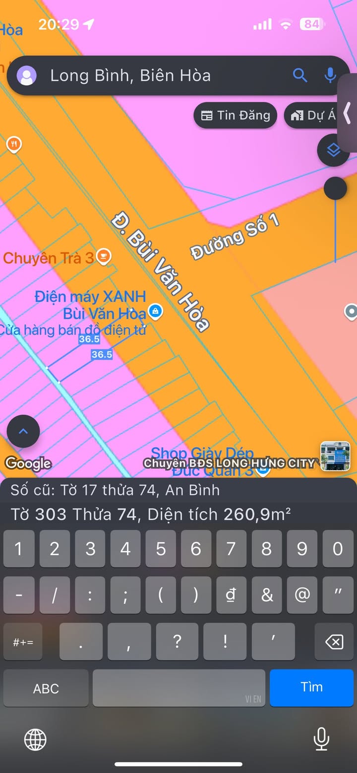 Đất vàng Bùi Văn Hòa, Biên Hòa 260.9m² giá 16.5 tỷ - Cơ hội đầu tư hiếm có!