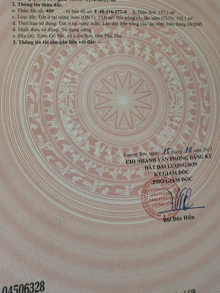 Đất nền Cư Yên Lương Sơn 157m² giá 1 tỷ - Vị trí đắc địa, mặt tiền rộng!