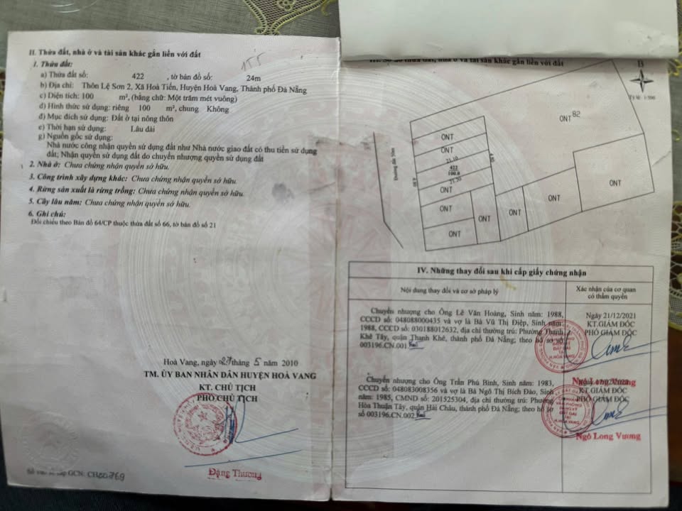 Đất nền Hòa Tiến, Đà Nẵng 100m² giá chỉ 1.1 tỷ - Cơ hội đầu tư hấp dẫn!