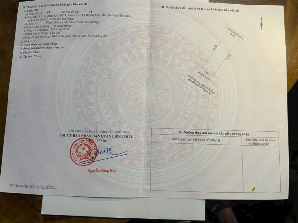 Nhà cấp 4 tại Phú Xuân 4, Liên Chiểu, Đà Nẵng 90m² giá 5 tỷ - Tặng ngay nhà chính chủ!