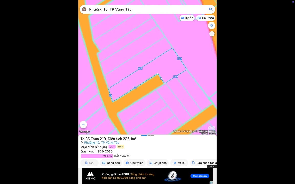 Bán đất mặt tiền hẻm 130 Hàn Thuyên, Rạch Dừa, 230m² - Giá 6.2 tỷ thương lượng!