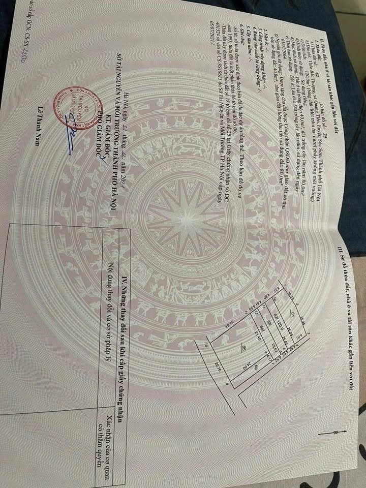 Lô đất đẹp tại Bắc Thượng, Quang Tiến, Sóc Sơn giá chỉ 2.4 tỷ - Sổ đỏ chính chủ!