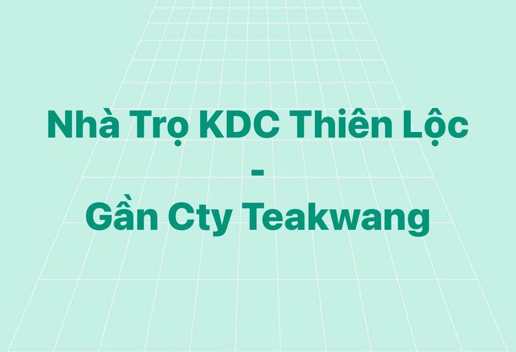 Nhà trọ KDC Thiên Lộc 30m² giá 2.2 triệu - Ô tô đậu được!