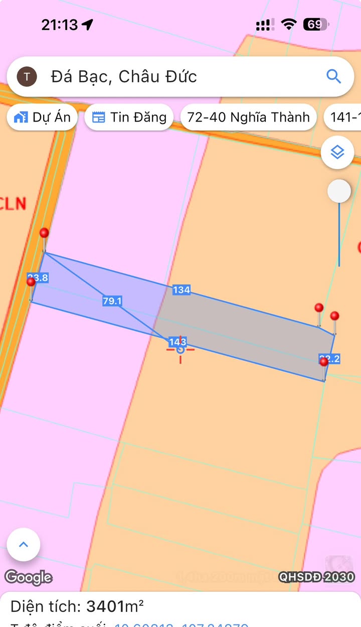 Đất vườn Nghĩa Thành, Châu Đức 3200m² giá 3 tỷ - Cơ hội đầu tư hấp dẫn!