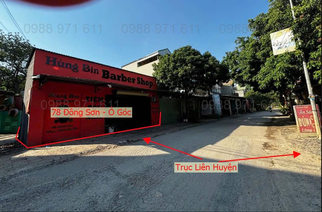 Đất lô góc 2 mặt tiền xã Đông Sơn 78m² giá 3 tỷ - Cơ hội đầu tư sinh lời!