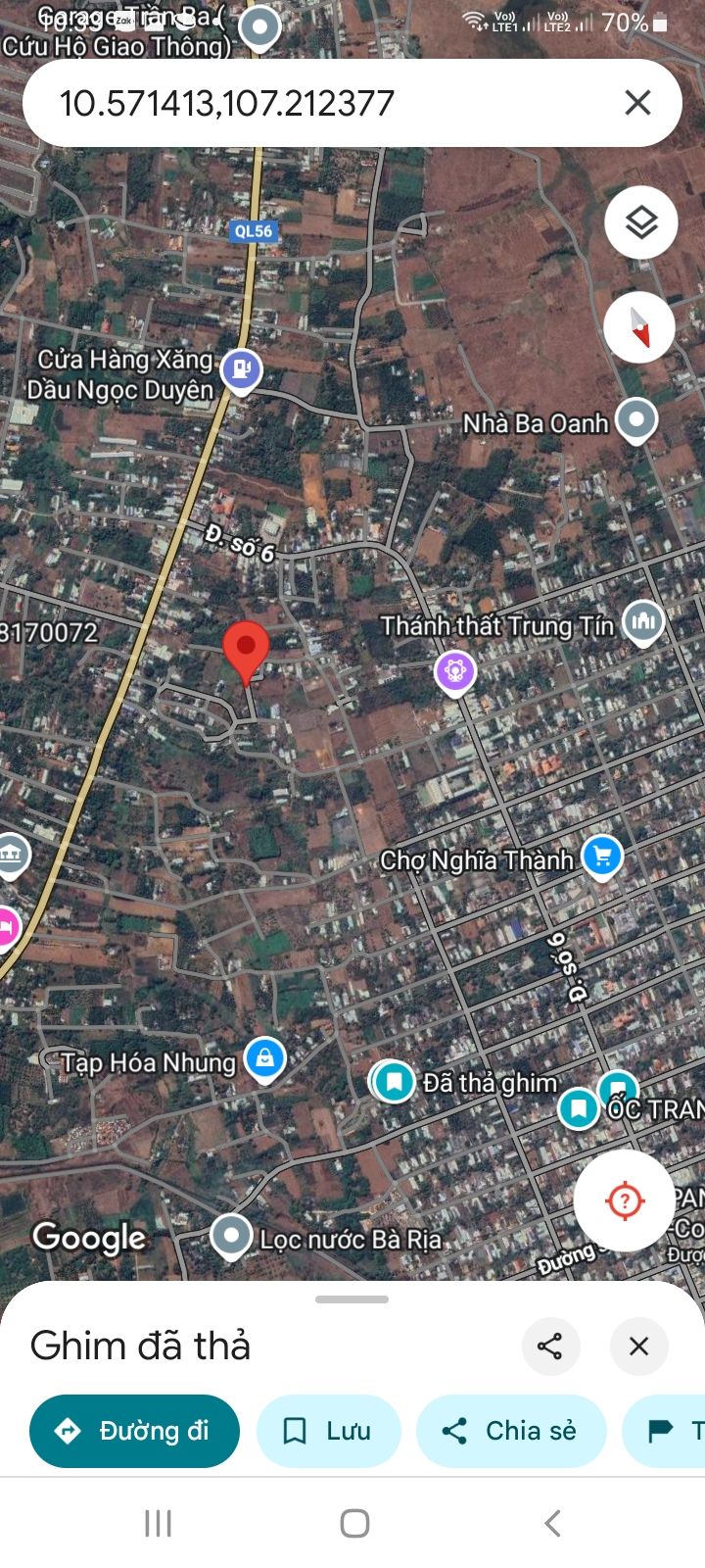 Đất Nghĩa Thành, Châu Đức, Bà Rịa - Vũng Tàu 144m² giá 650 triệu - Sổ đỏ chính chủ, xây dựng tự do!