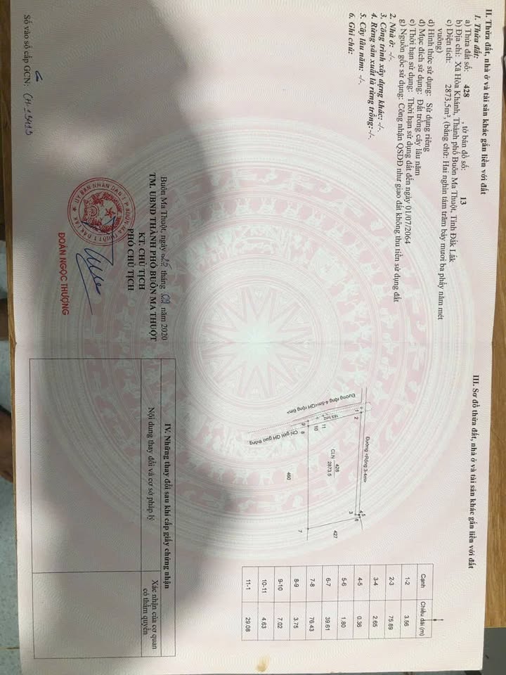 Đất mặt tiền Đoàn Kết, Hòa Khánh 3000m² chỉ 700 triệu - Cơ hội đầu tư tuyệt vời!