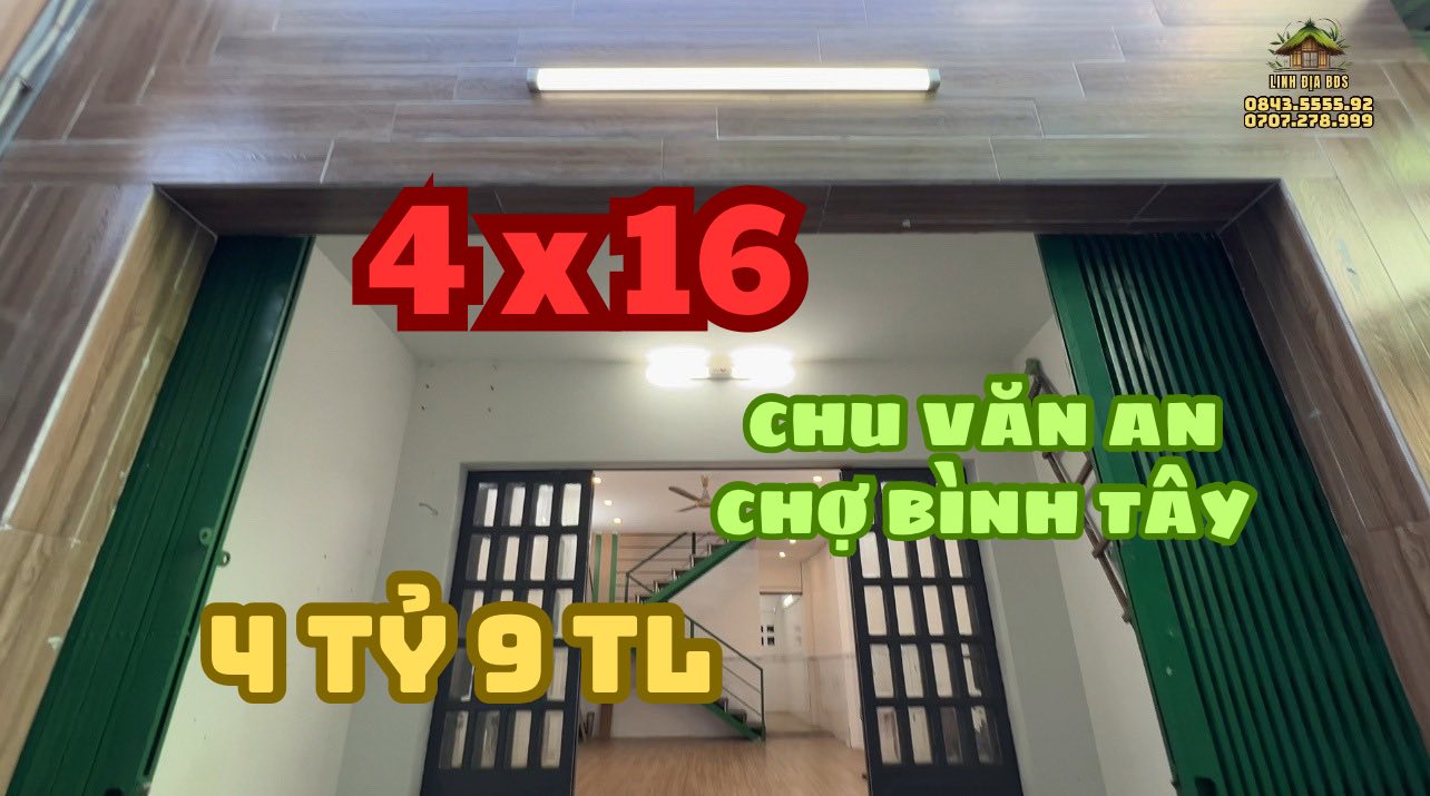 Nhà cấp 4 đường Chu Văn An quận 6, 64.5m² giá 4.9 tỷ - Cơ hội đầu tư tuyệt vời!