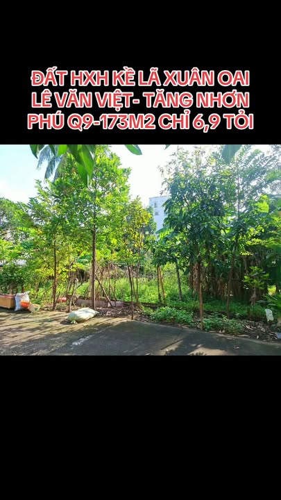 Đất nền đường Lã Xuân Oai, quận 9, 173m² giá 6.9 tỷ - Cơ hội đầu tư hấp dẫn!