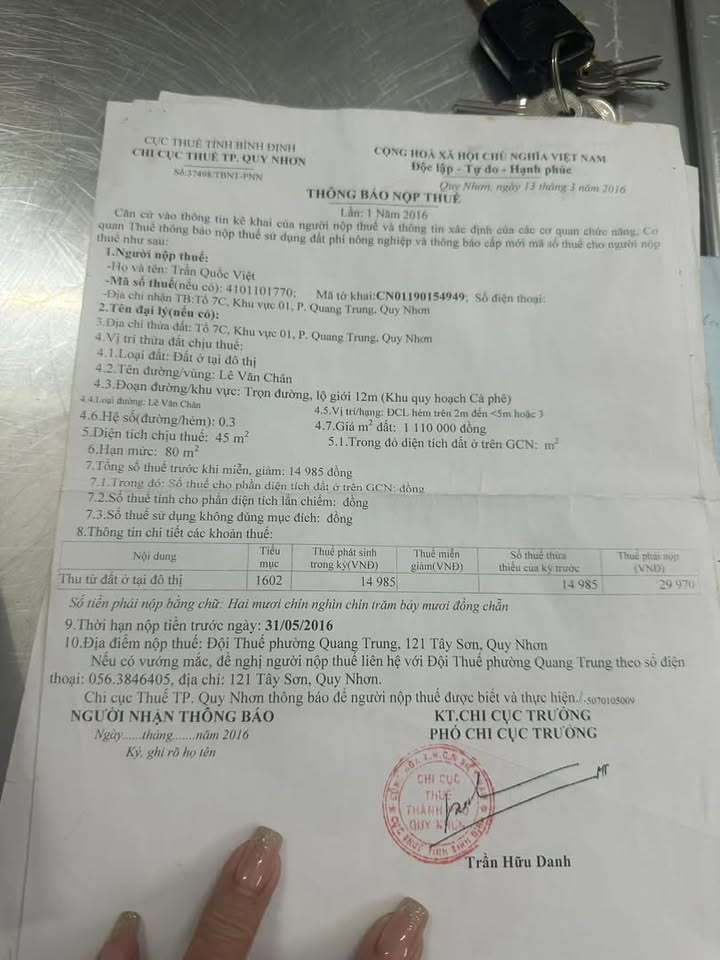 Nhà riêng đường Lê Văn Chân 45m² giá 890 triệu - Cơ hội đầu tư tốt!