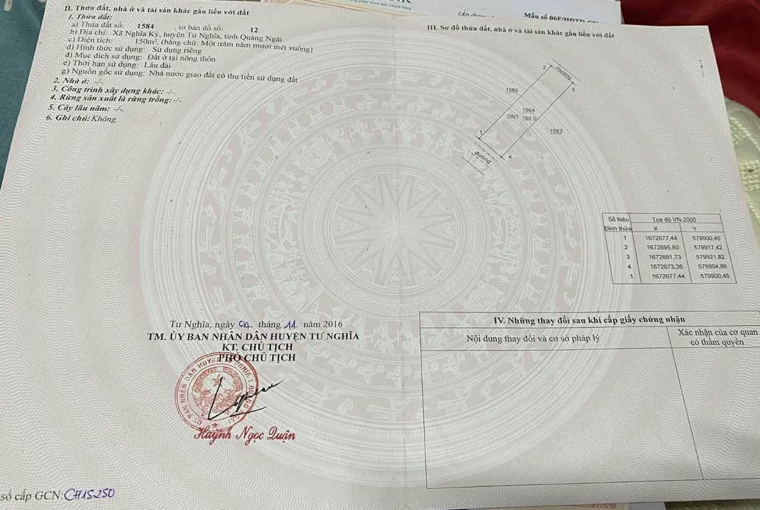 Đất Khu TĐC An Hội Bắc 1 Nghĩa Kỳ 150m² giá 900 triệu - Gần Uỷ ban và trường học!