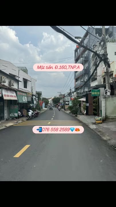 Nhà mặt tiền 2 tầng đường 160, quận 9, 63m² giá 6.1 tỷ - Đang cho thuê 8 triệu/tháng!