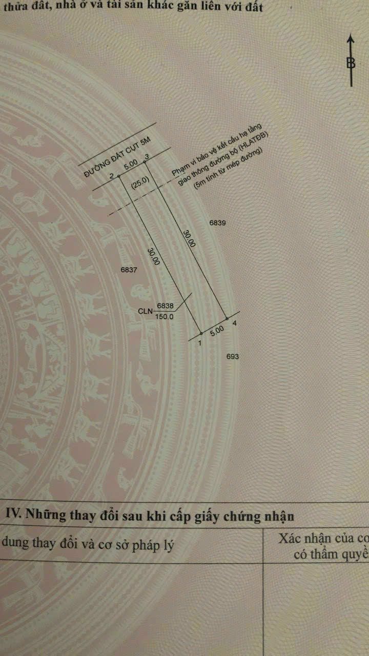 Đất 150m² tại ấp 4 Trừ Văn Thố Bàu Bàng - Giá tốt, bán gấp!