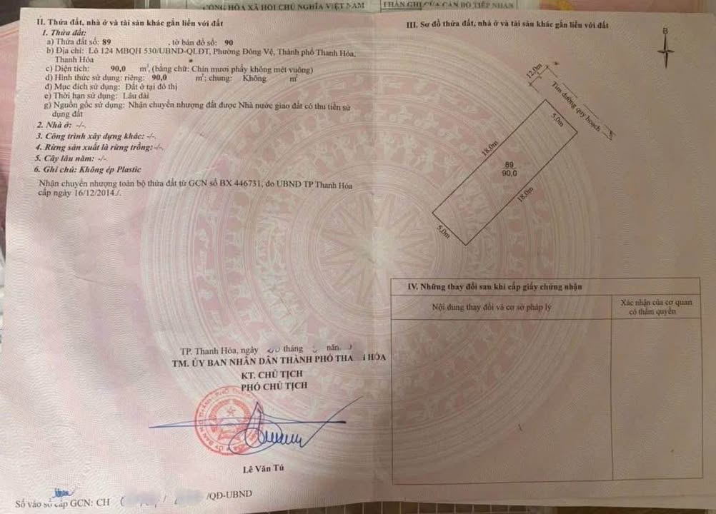 Đất nền kinh doanh Đông Vệ Thanh Hóa 90m² - Vị trí đắc địa, không lỗi phong thủy!