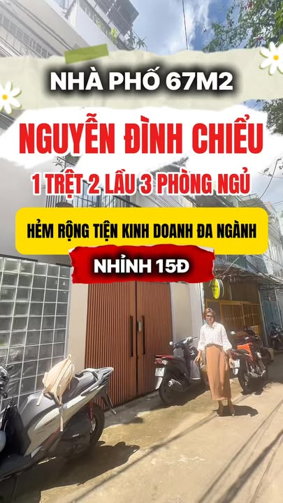 Nhà riêng Quận 3 Nguyễn Đình Chiểu 67m² giá 15 tỷ - Vị trí cực đẹp, hẻm ô tô rộng rãi!