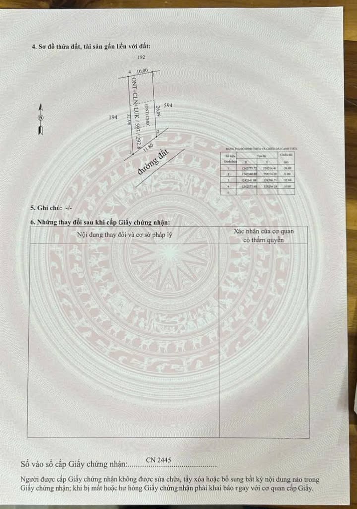 Đất nền Ninh Điền Châu Thành 320m² giá 200 triệu - Bán gấp chính chủ!