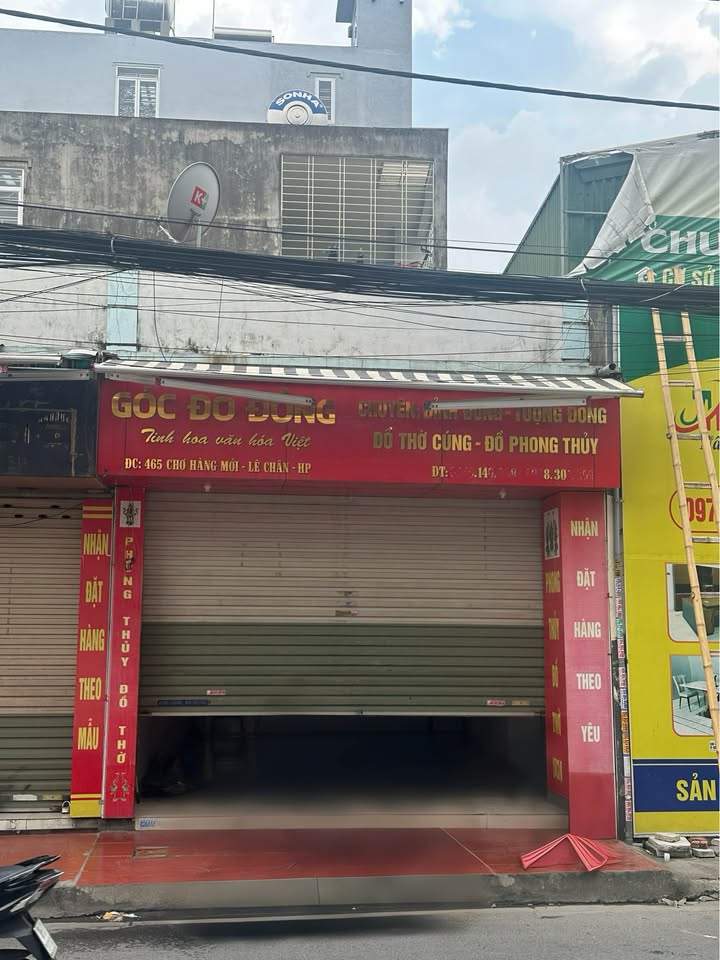Nhà mặt tiền cho thuê tại 465 Chợ Hàng Mới, quận Lê Chân - Vị trí đắc địa cho kinh doanh