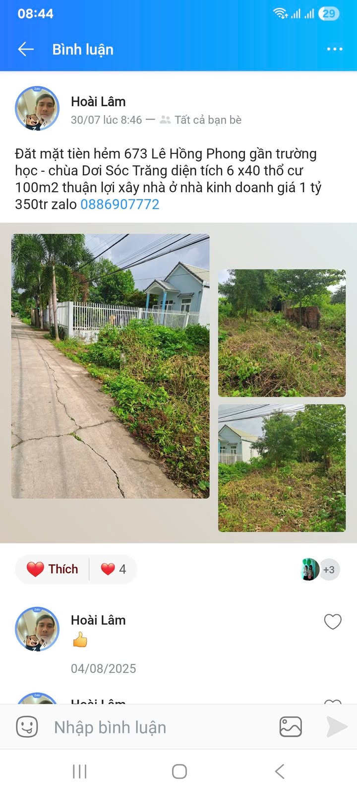 Đất nền hẻm 673 Lê Hồng Phong, 240m² giá 1.2 tỷ - Đầu tư sinh lời!