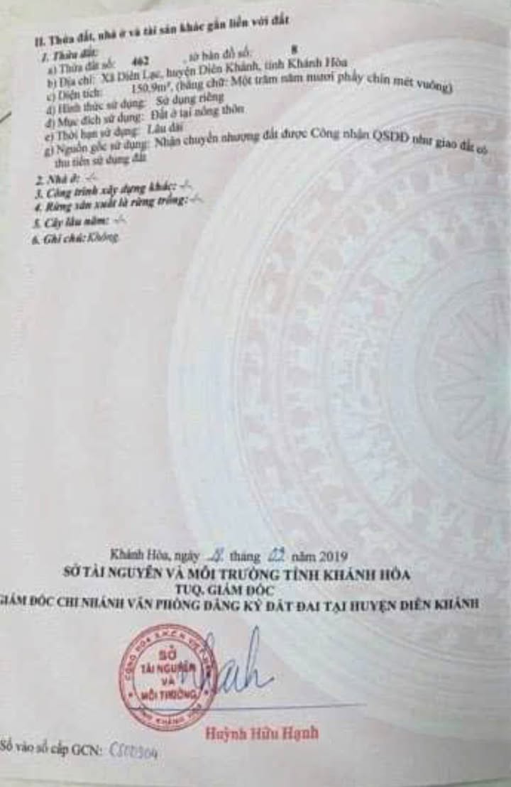 Đất mặt tiền Tỉnh Lộ 2, xã Diên Lạc, 150.9m² giá 3.699 tỷ - Cơ hội đầu tư hấp dẫn!