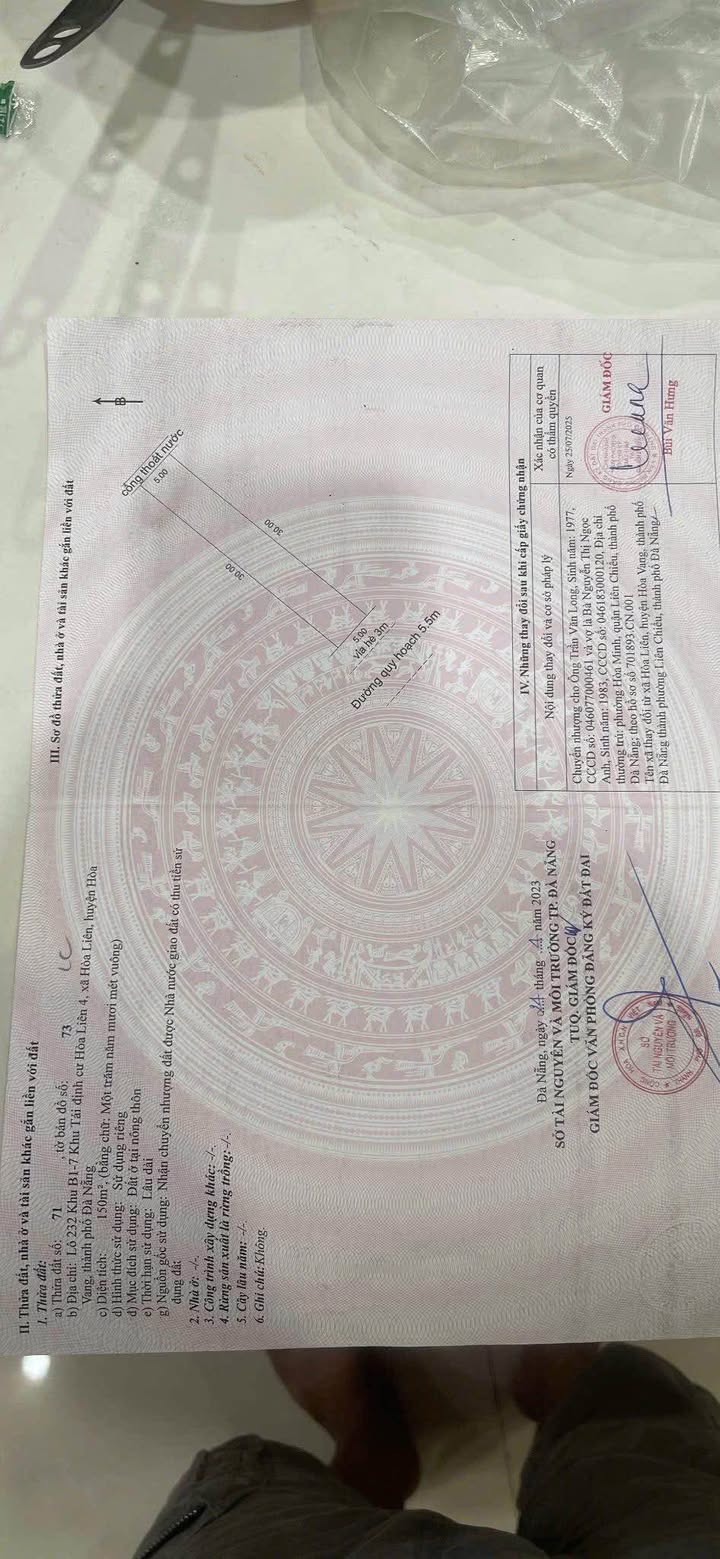 Đất nền Hòa Liên 4, Hòa Vang 150m² - Gần ngã tư, tiện ích đầy đủ!