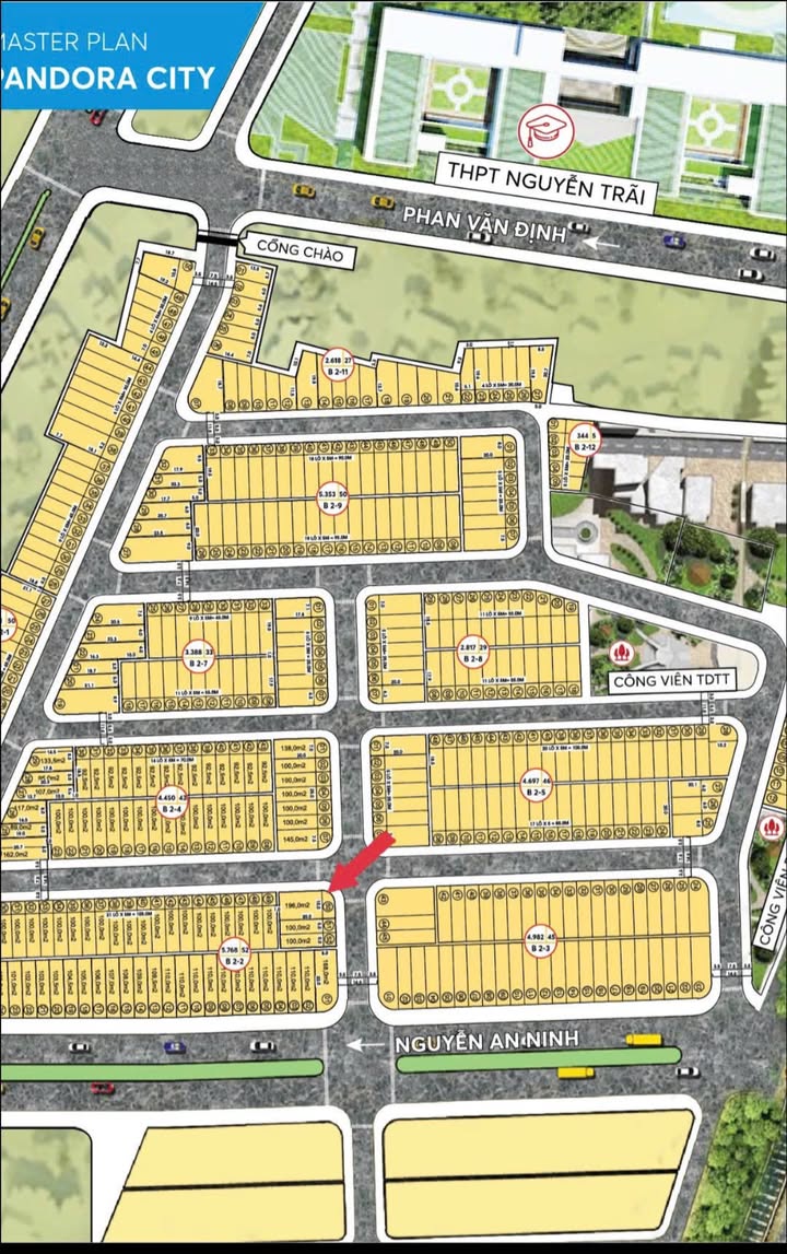 Đất lô góc 200m² tại KĐT Pandora City Đà Nẵng - Cách biển 500m, giá 12 tỷ!