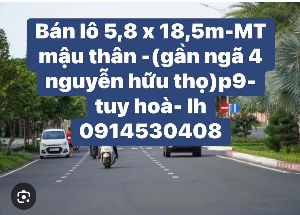 Đất mặt tiền Mậu Thân, Tuy Hòa 107m² giá 2.7 tỷ - Cơ hội đầu tư tuyệt vời!