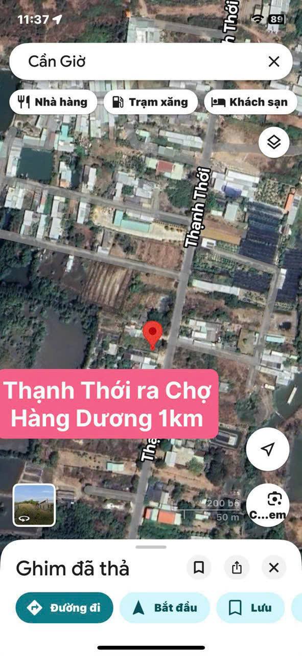 Đất mặt tiền đường TT Cần Thạnh, Cần Giờ 200m² giá 12 tỷ - Cơ hội đầu tư hấp dẫn!