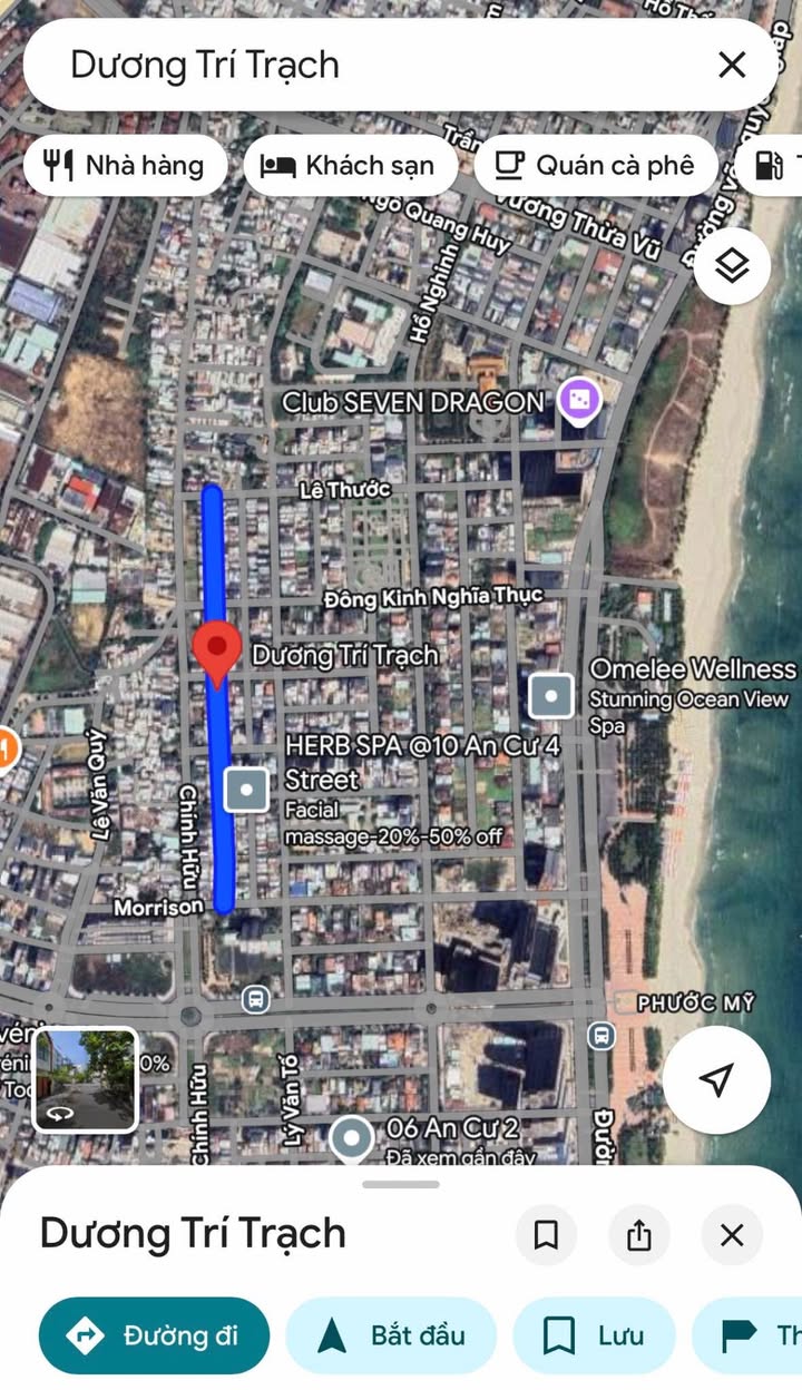 Nhà 4 tầng đường Dương Trí Trạch, Đà Nẵng 76m² giá 12 tỷ - Kinh doanh lưu trú tuyệt vời!