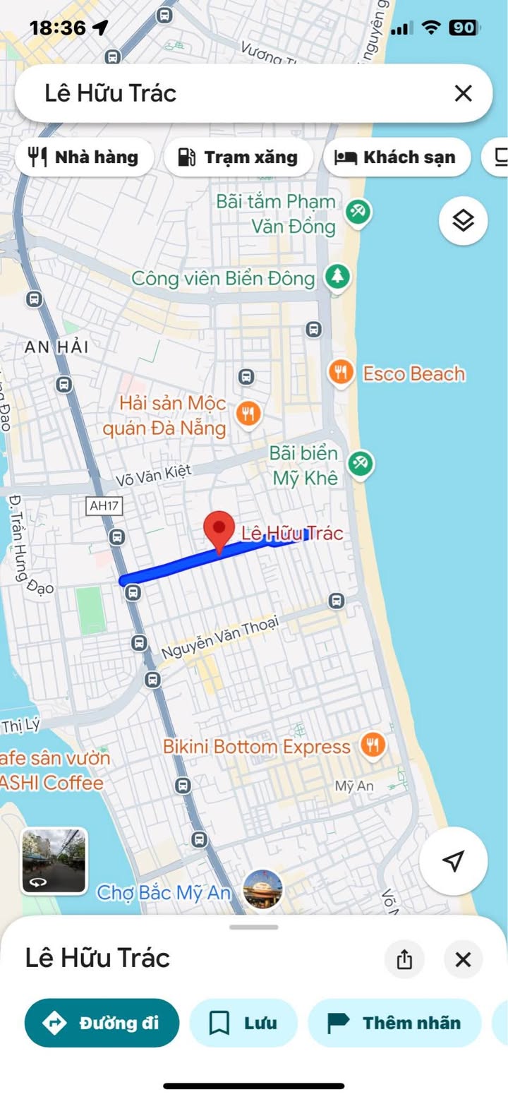 Đất nền kiệt ô tô tránh Lê Hữu Trác, Sơn Trà, Đà Nẵng 347m² giá 27 tỷ - Cơ hội đầu tư hiếm có!