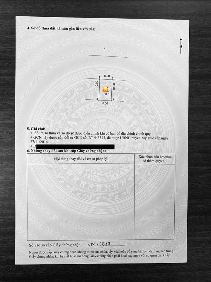 Đất thổ cư Hợp Tiến, Mỹ Đức 60m² giá 3.35 tỷ - Mặt tiền bám đường tỉnh lộ 424!