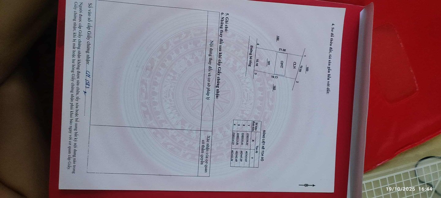 Đất nền Thanh Sơn 219m² giá chỉ vài trăm triệu - Cơ hội đầu tư sinh lời cao!