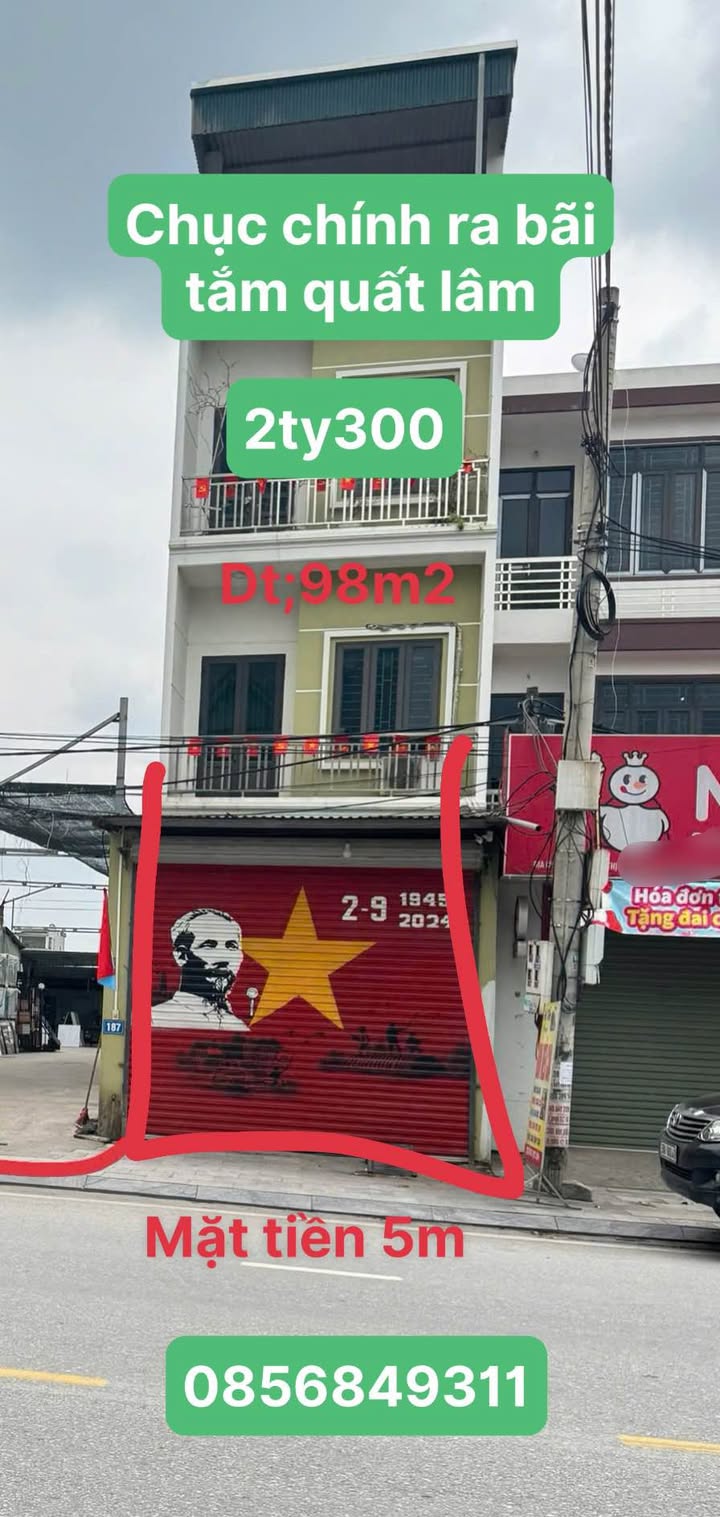 Nhà mặt phố Quất Lâm 98m² giá 2.3 tỷ - Đầu tư sinh lời ngay khu du lịch!