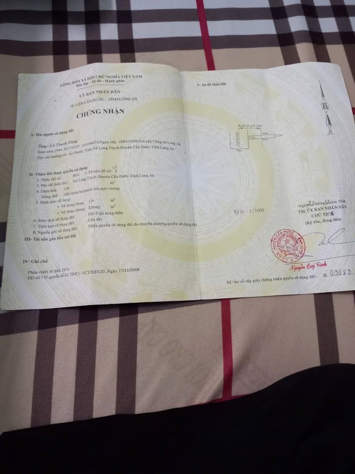 Nhà mặt tiền 826 Cần Đước 135m² giá 4.5 tỷ - Vị trí đắc địa gần khu công nghiệp!