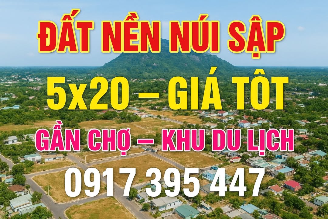 Đất nền Tây Thoại Ngọc Hầu 100m² giá 1.8 tỷ - Sổ hồng riêng, xây dựng ngay!