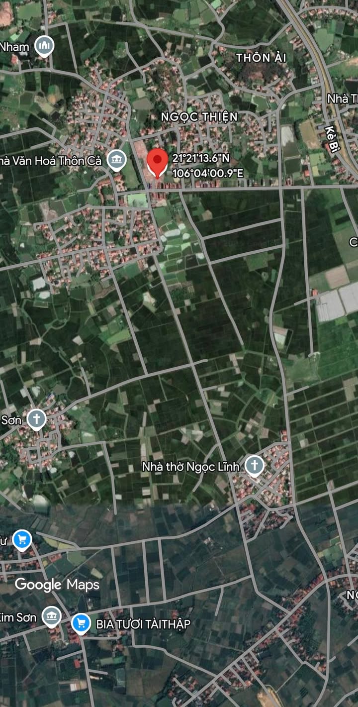 Đất nền thôn Cả, xã Ngọc Thiện, Tân Yên, Bắc Giang 109m² - Mặt tiền 7m, giá chỉ 1.6 tỷ!