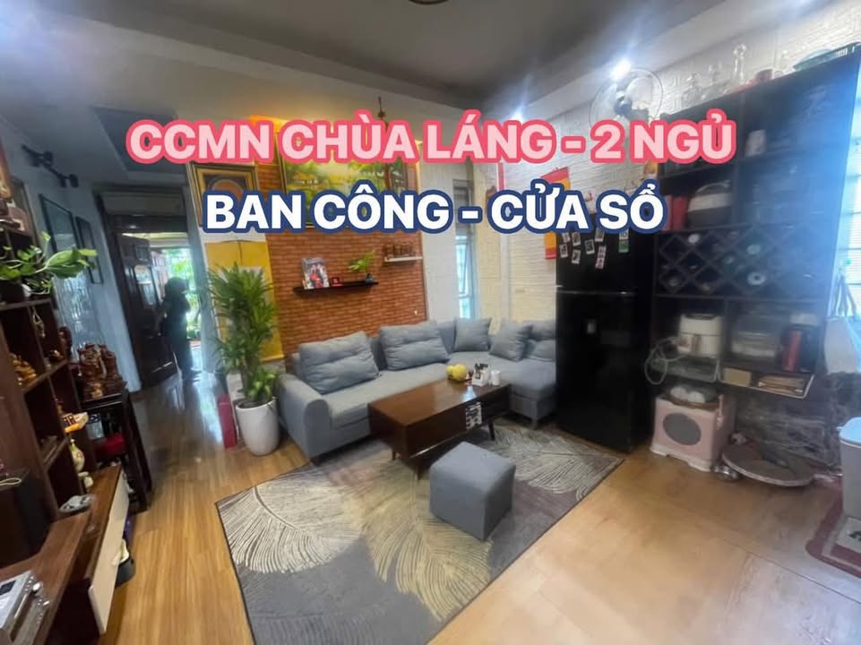 Căn hộ CCMN Chùa Láng 55m² giá thỏa thuận - Ban công hướng Đông, gần ô tô đỗ