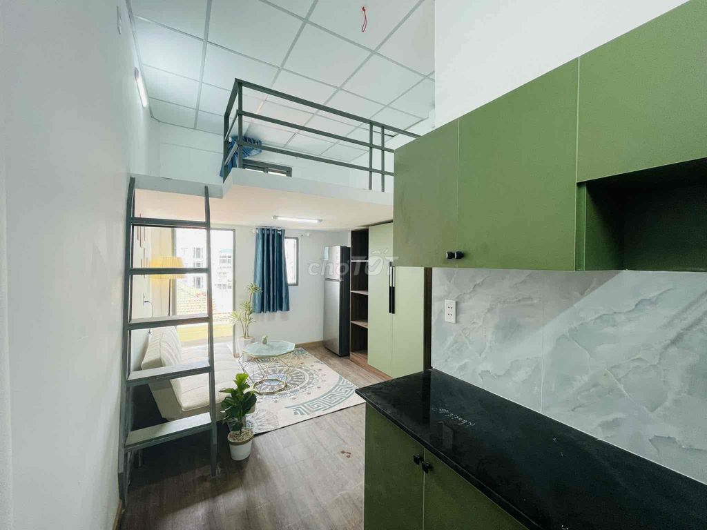 Căn hộ cho thuê đường Võ Oanh Bình Thạnh 30m² giá 5.3 triệu - Khai trương phòng mới 100%!