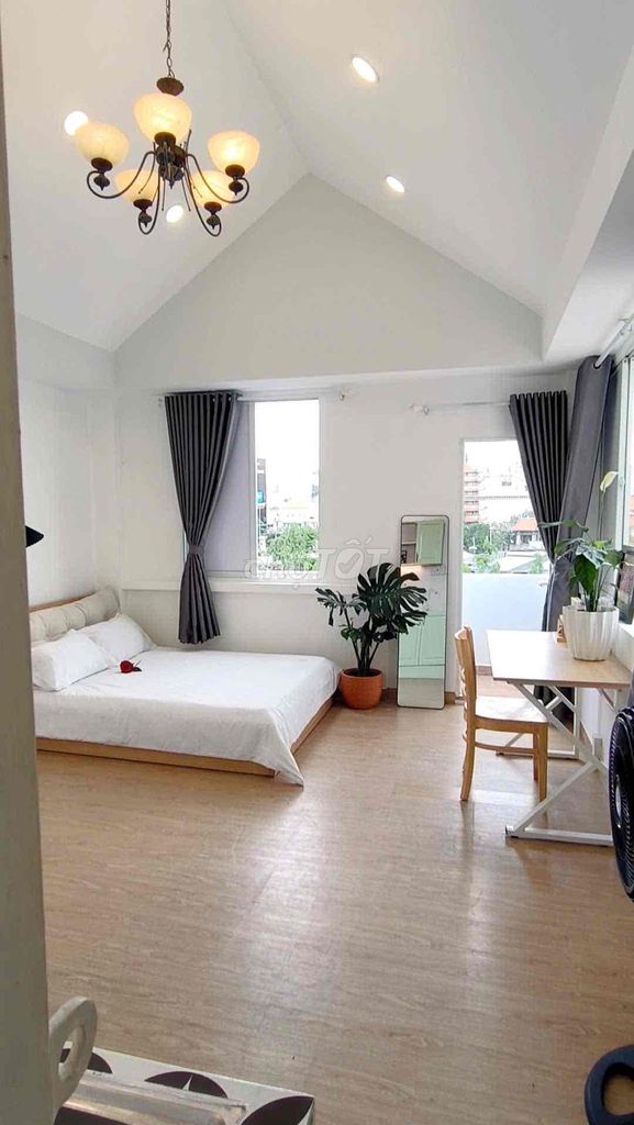 Studio ban công view sông Trường Sa 40m² giá 6.4 triệu - Đúng hình đúng giá!