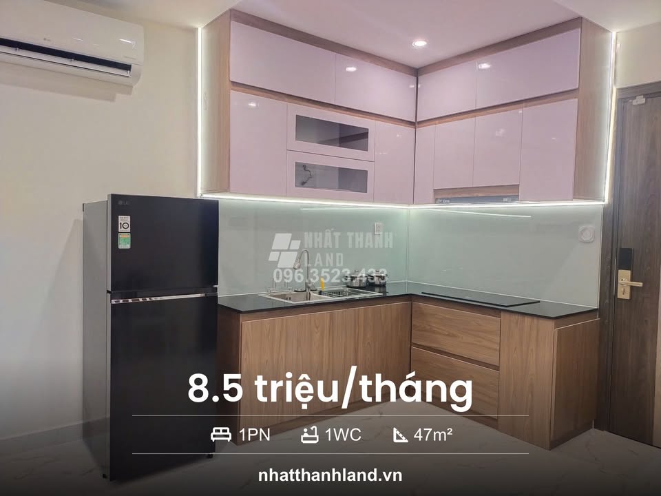 Căn hộ 1PN Vinhomes Grand Park Q9 47m² giá 8.5 triệu - Đầy đủ nội thất, view nội khu!