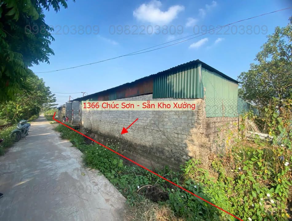 Đất kho xưởng tại trung tâm Chúc Sơn 1.366m² giá chỉ 3 tỷ - Cơ hội vàng cho nhà đầu tư!