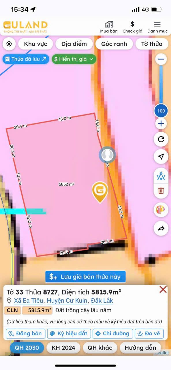 Đất nền 6 sào tại thôn Cao Thắng, phường Ea Kao, giá 2.4 tỷ - Sổ hồng chính chủ!