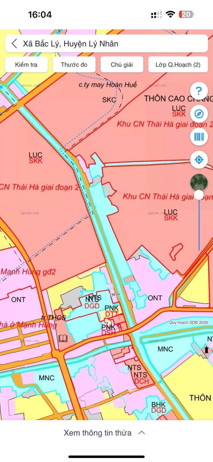 Đất nền Thôn Cầu Không - Bắc Lý 135m² giá 1 tỷ - Đầu tư sinh lời ngay!