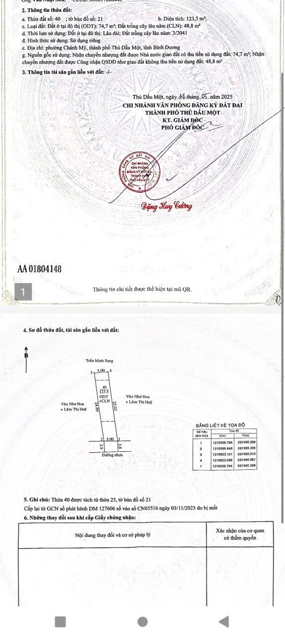 Nhà phố Chánh Mỹ Thủ Dầu Một 125m² giá 1.7 tỷ - Cơ hội đầu tư hấp dẫn!
