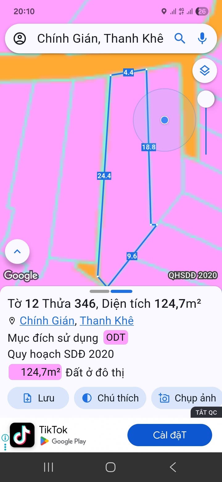 Đất nền kiệt 260 Điện Biên Phủ Đà Nẵng 125m² giá 4.2 tỷ - Nở hậu, vị trí đẹp!