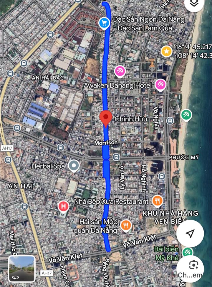 Nhà 2 tầng mặt tiền Chính Hữu, Đà Nẵng 171m² - Phong cách nhà gỗ độc đáo!